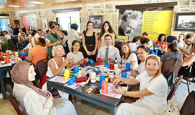 Bodrum sokakları kadınların ördüğü motiflerle renklenecek