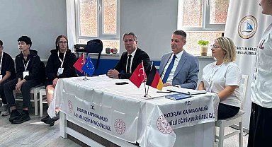 Bodrum'da Alman öğrenciler akranlarıyla bir araya geldi