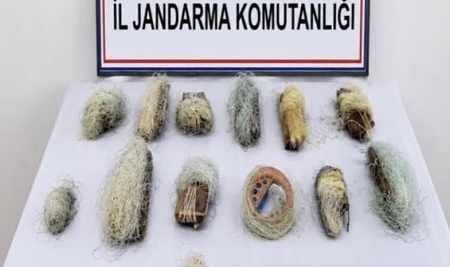 Bolu'da 22,5 metre kaçak ağ ele geçirildi