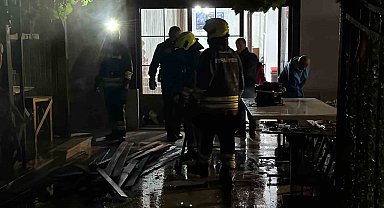 Bolu'da ikiz villanın bahçesinde çıkan yangın korkuttu