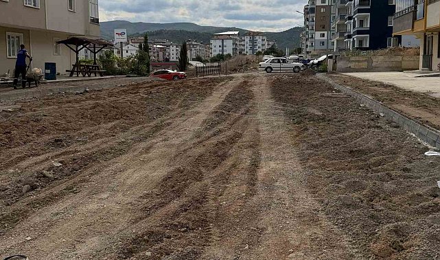 Boyabat'ta yol çalışması