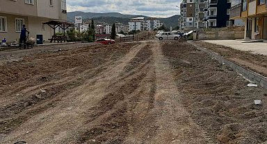 Boyabat'ta yol çalışması