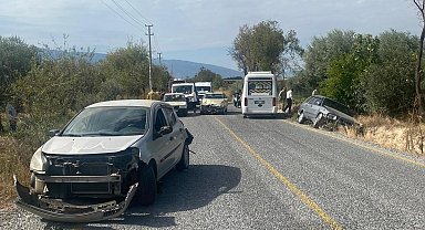 Bozdoğan'da zincirleme trafik kazası: 2 yaralı