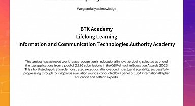 BTK Akademi QS Reimagine Education Awards 2026'da kısa listede