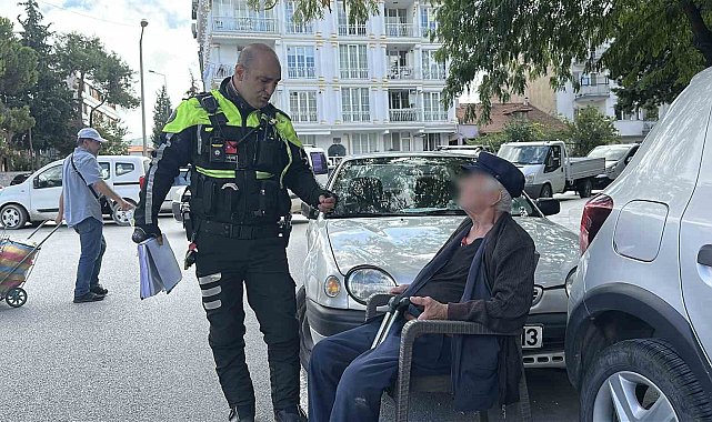 Burdur trafiğinde kızının ihbar ettiği 85'lik dede alarmı