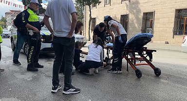 Burdur'da motosiklet devrildi: 1 yaralı
