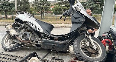 Burdur'da plakasız şüpheli motosikletin şase ve motor numarası kazınmış çıktı