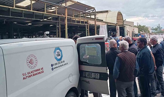Burhaniye' de traktör ve motosiklet muayeneleri yapıldı