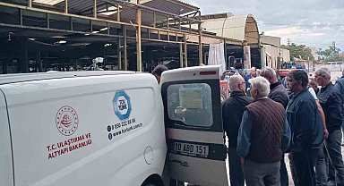Burhaniye' de traktör ve motosiklet muayeneleri yapıldı