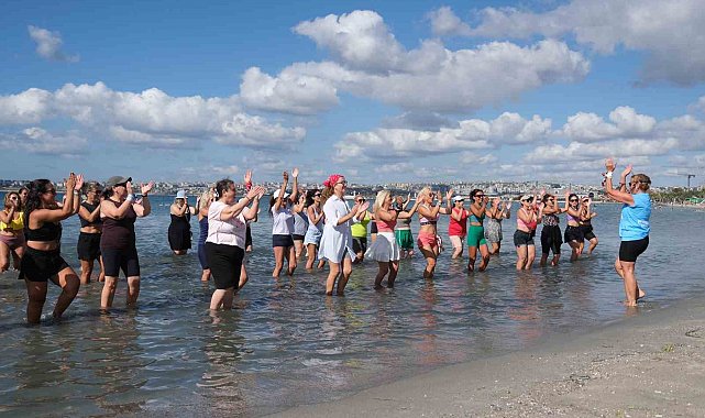 Büyükçekmece'de sporun ritmi denize taştı