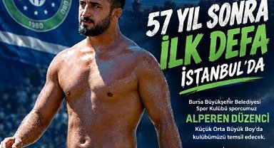 Büyükşehir güreşçisi tarihi er meydanında