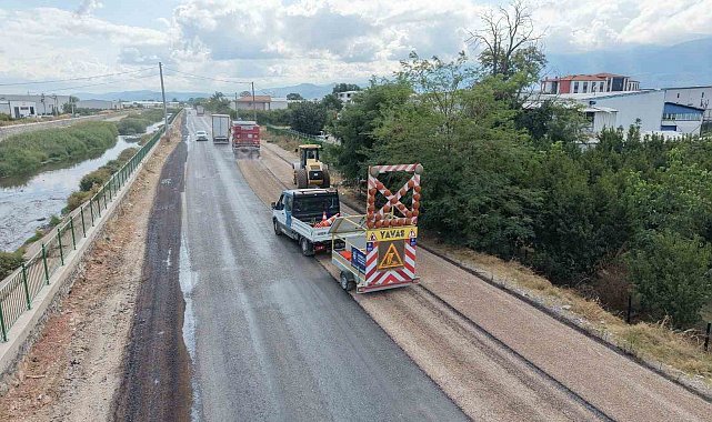 Büyükşehir Samanlı Bağlantı yolunu yeniledi