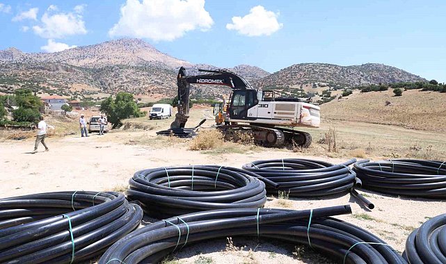 Büyükşehir'den Elmalı Yalnızdam Mahallesi'ne sulama tesisi