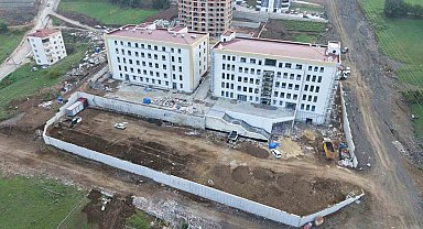 Canik Fen Lisesi inşaatında sona gelindi