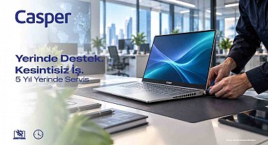Casper'dan kurumsal müşterilere 5 yıla kadar yerinde servis desteği