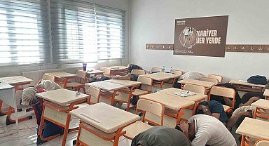 Çelikhan'da gerçeğini aratmayan deprem ve yangın tatbikatı