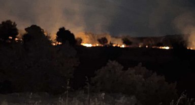 Çivril'de arazi yangını ekiplerin müdahalesiyle söndürüldü
