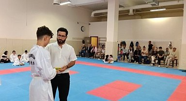 Çocuk Evleri Sitesinde kalan sporcu, kuşak sınavını başarıyla geçti