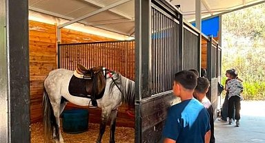 Çocuklara atlı spor sürprizi