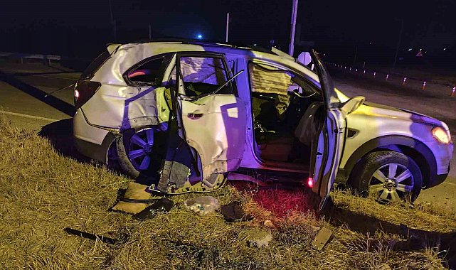 Çorum'da cip ile tur otobüsü çarpıştı: 2 ağır yaralı