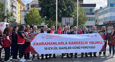 Çorum'da Gaziler Günü'nde yürüyüş düzenlendi