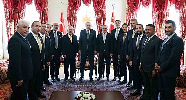 Cumhurbaşkanı Erdoğan, 4 spor kulübü başkanını kabul etti