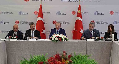 Cumhurbaşkanı Erdoğan, ABD'li düşünce kuruluşu temsilcileriyle buluştu