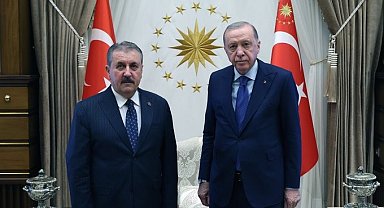 Cumhurbaşkanı Erdoğan, BBP Genel Başkanı Destici'yi kabul etti
