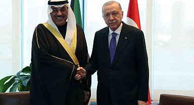Cumhurbaşkanı Erdoğan, Kuveyt Veliaht Prensi Al-Sabah ile görüştü