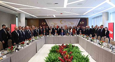 Cumhurbaşkanı Erdoğan, New York'ta iş adamlarıyla bir araya geldi