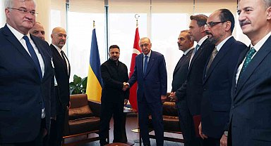 Cumhurbaşkanı Erdoğan, Ukrayna Başbakanı Zelenskiy'i kabul etti