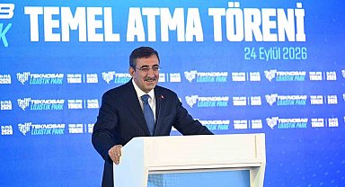 Cumhurbaşkanı Yardımcısı Cevdet Yılmaz Bursa'da: 210 milyon dolarlık Lojistik Park'ın temeli atıldı