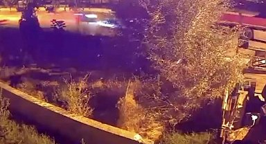 Damatlık giymeye hazırlanırken kefen giyen gencin kazası kamerada
