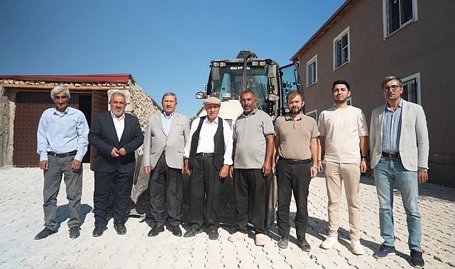 Darende'de Gönlüce Mezrası'na kilit parke