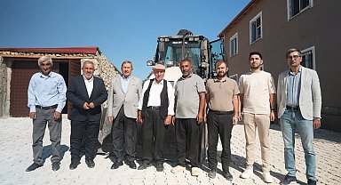 Darende'de Gönlüce Mezrası'na kilit parke