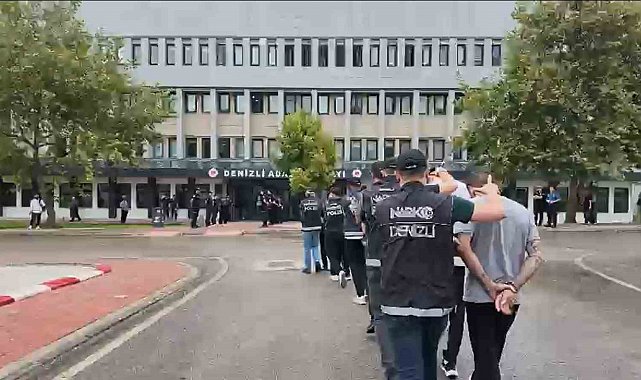 Denizli'de 13 torbacı polisin operasyonuyla yakalandı