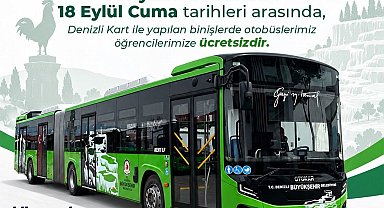 Denizli'de öğrencilere ücretsiz ulaşım müjdesi