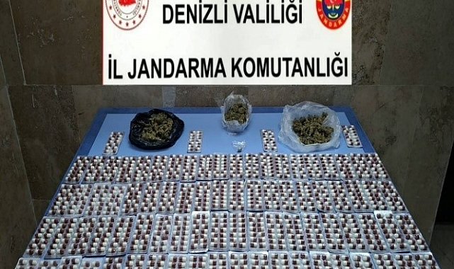 Denizli'nin iki ilçesinde düzenlenen uyuşturucu operasyonunda 2 şüpheli tutuklandı
