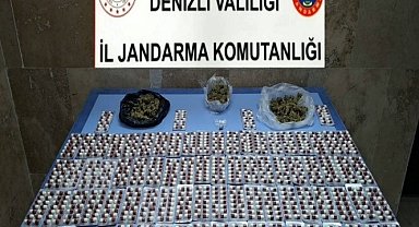 Denizli'nin iki ilçesinde düzenlenen uyuşturucu operasyonunda 2 şüpheli tutuklandı