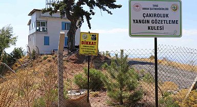 Denizli'nin yeşil örtüsü yangınlara karşı teknolojik ekipmanlarla gözetleniyor