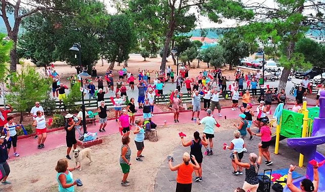 Didimli vatandaşlar Avrupa Hareketlilik Haftası kapsamında sabah sporunda buluştu