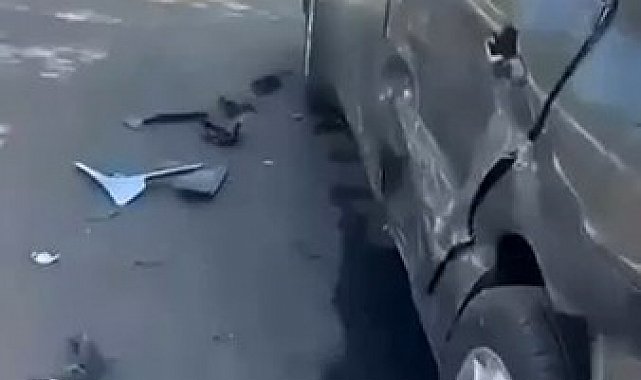 Diyarbakır'da seyir halindeki otomobil park halindeki 4 araca çarptı