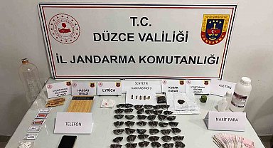 Düzce'de jandarmadan uyuşturucu operasyonu