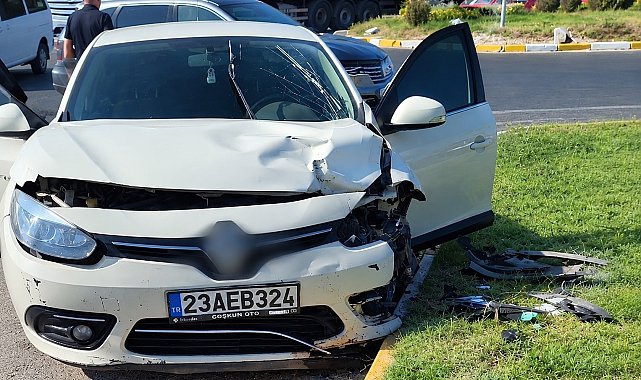Elazığ'da trafik kazası: 1 yaralı