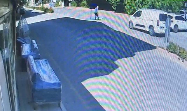 Elazığ'da yaşlı adamın hayatını kaybettiği kaza anı kameralara yansıdı