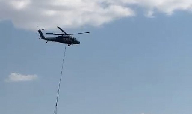 Elazığ'daki orman yangınına havadan müdahale başladı