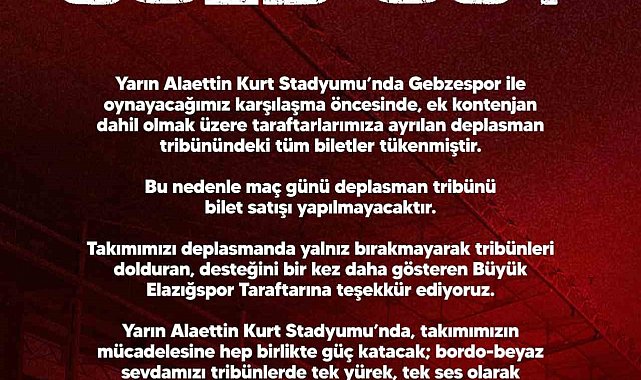 Elazığspor, deplasmanda kapalı gişe