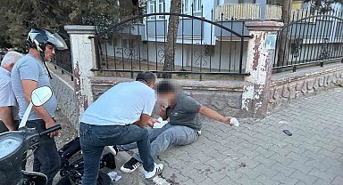 Elektrikli bisiklet duvara çarptı: 1 yaralı