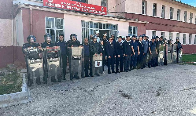Ermenek M Tipi Ceza İnfaz Kurumunda tatbikat