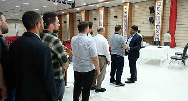 Erzincan İl Müftüsü Fakirullahoğlu personelle vedalaştı